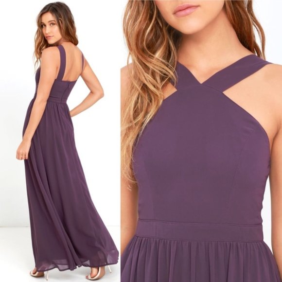 Lulus Air of Romance Dusty Purple Maxi Dress. - Picture 2 of 15